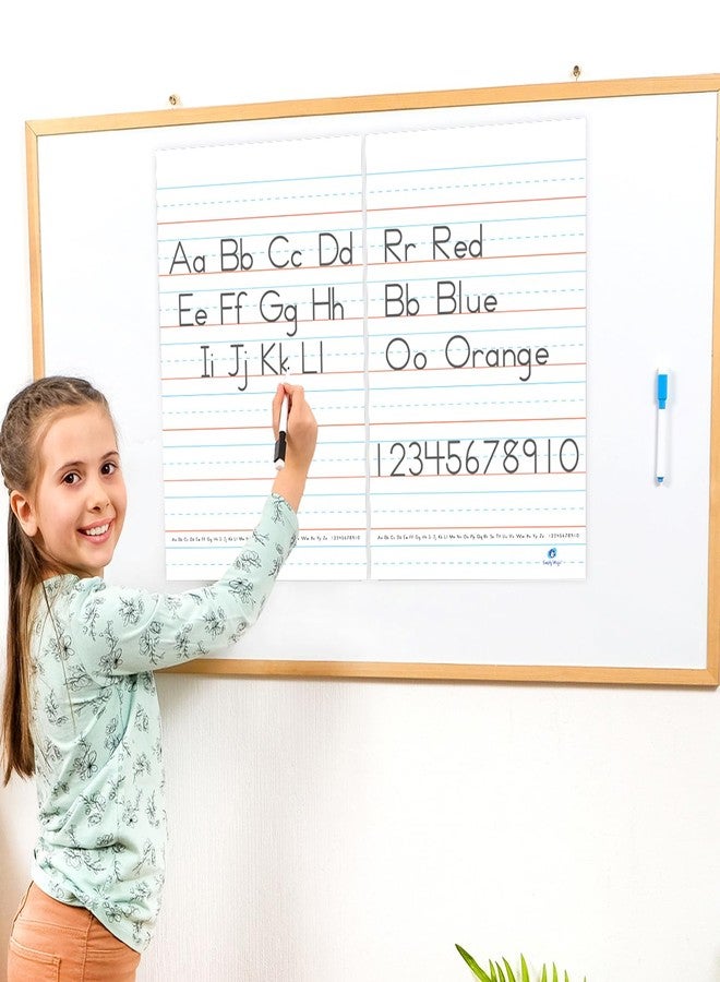 Simply magic Extra Large Magnetic Handwriting Paper - 23'x18', Jumbo Magnetic Notebook Paper for Whiteboard, Giant Magnet Lined Papers for Classroom, Giant Lined Dry Erase Chart - Simply Magic - Image 2
